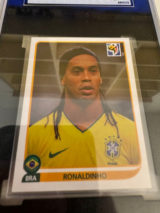 2010 Panini World Cup Ronaldinho #500 SGC 9 Graded sticker