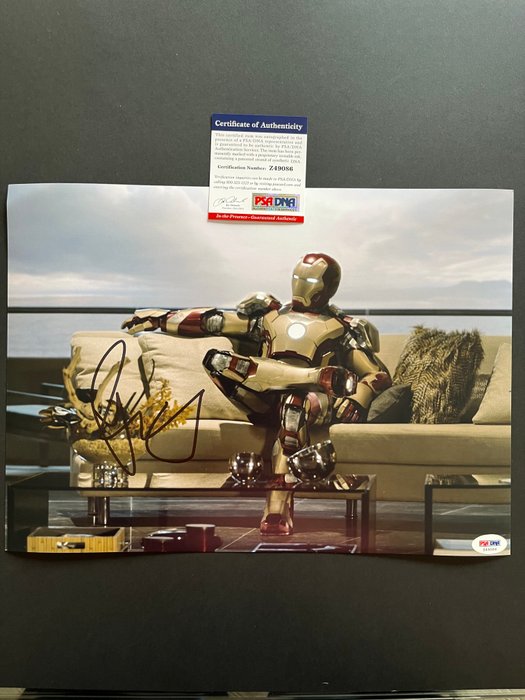 Iron Man, Robert Downey Jr. (Tony Stark) - Signed in Person - with PSA/DNA Certificate - Autograph, photo - No Reserve!