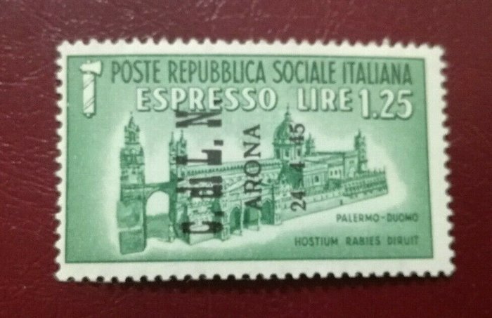 Italien 1945 - 1945 Italien Emissione C.L.N. SA#16 1,25 lire verde