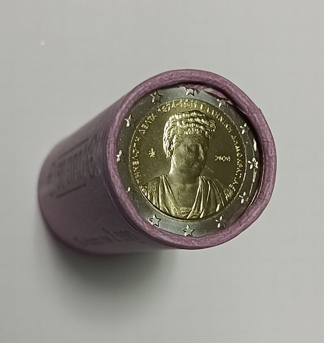 Europa. 2 Euro / Coin Roll Various Years (10 items) Proof + BU  (Ingen mindstepris)