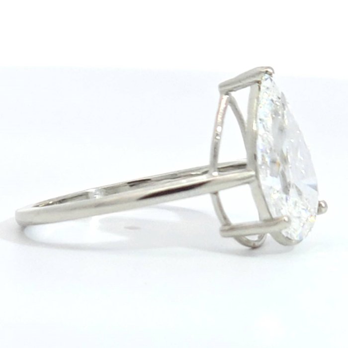 Ring Platin -  2.78ct. tw. Diamant (Laboratoriedyrket) - E, VS1 , Solitaire Ring