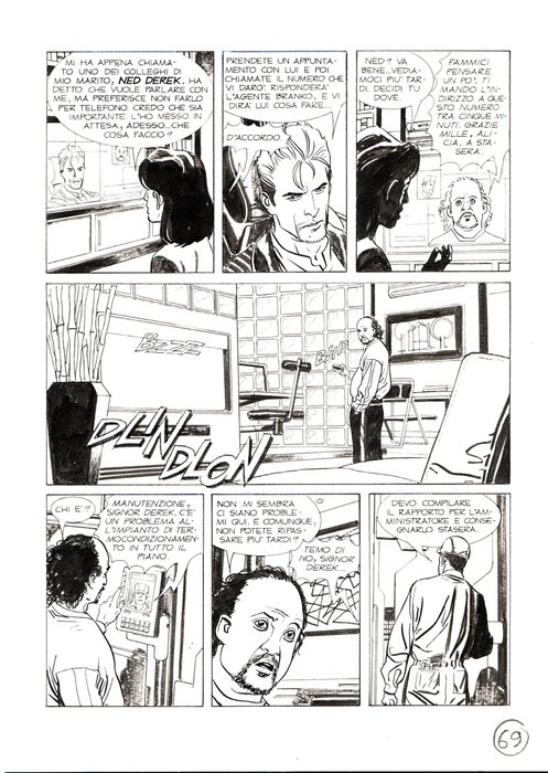 De Angelis, Roberto - 3 Original page - Nathan Never #187 - "Sara Mc Bain" - 2006