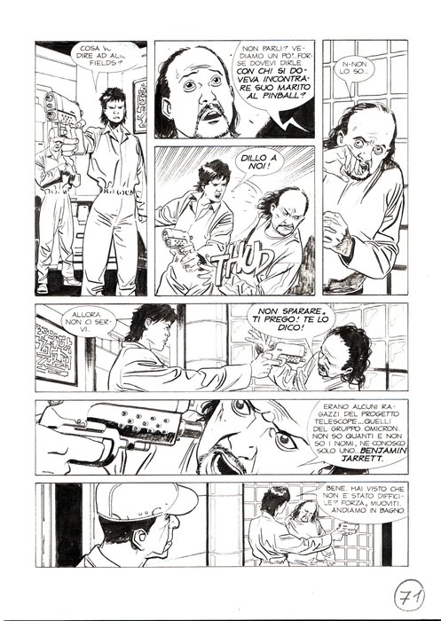 De Angelis, Roberto - 3 Original page - Nathan Never #187 - "Sara Mc Bain" - 2006