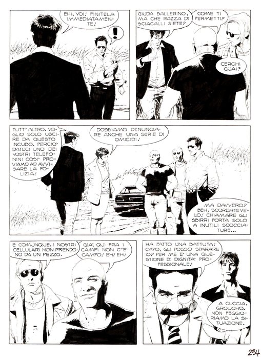 Roi, Corrado - 2 Original page - Dylan Dog Maxi #14 - "Gita fuori porta" - 2001