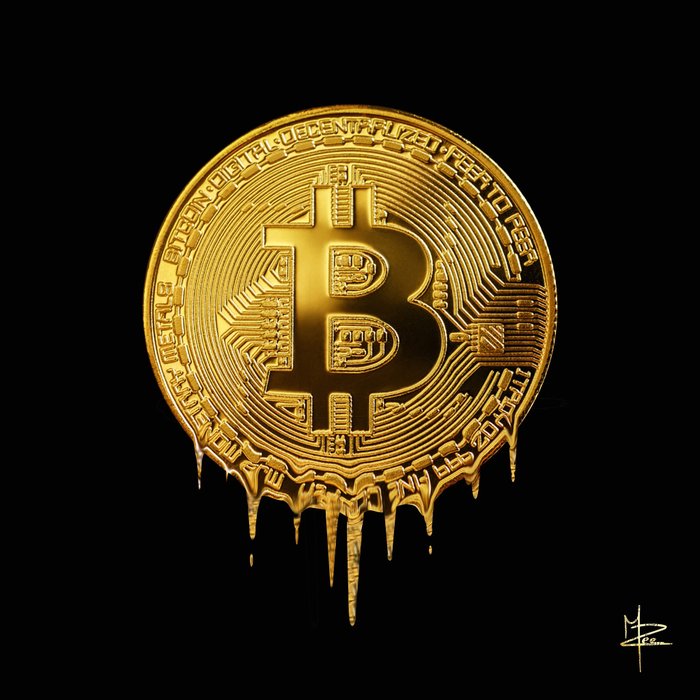 PLM-Art - Bitcoin Gold and Black