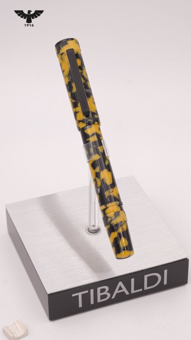 Tibaldi - Perfecta Vinyl Black  Yellow - Fyldepen