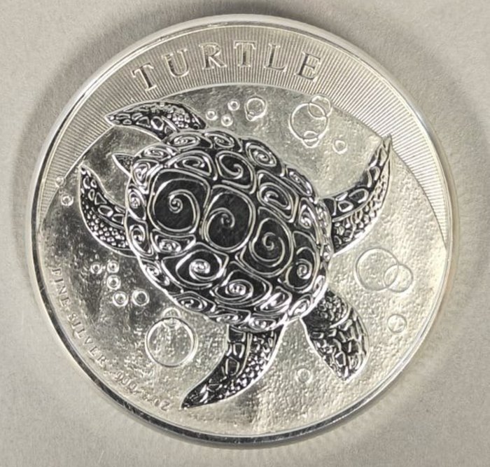 Niue 5 Dollars 2015 Turtle 2 Oz (999)  (Ingen mindstepris)