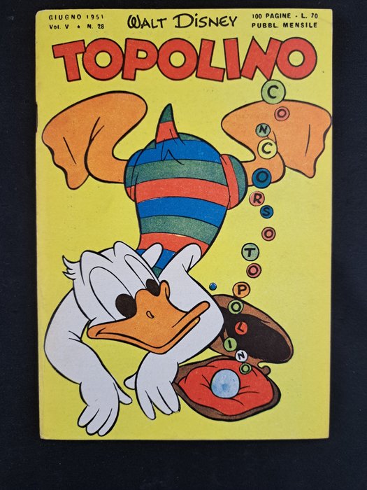 Topolino Libretto n. 28 - 1 Comic - Første udgave - 1951