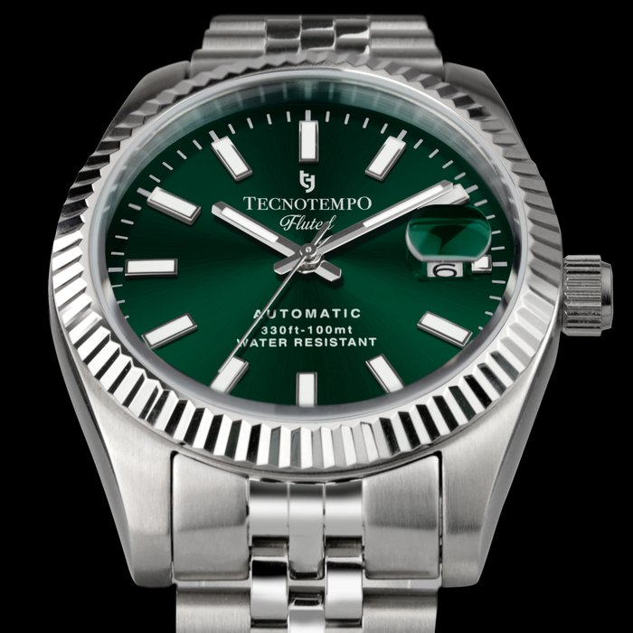 Tecnotempo - "Fluted" Limited Edition - TT.100.FLGR (Green) - Mænd - 2011-nu