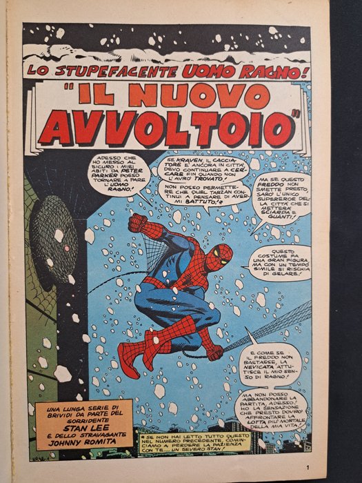 Raccolta Supereroi: - L'Uomo Ragno e Altri - 9 Comic - Første udgave - 1972