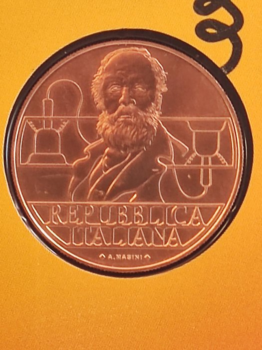 Italien. 5 Euro 2021 "150° Invenzione del telefono - Antonio Meucci"  (Ingen mindstepris)