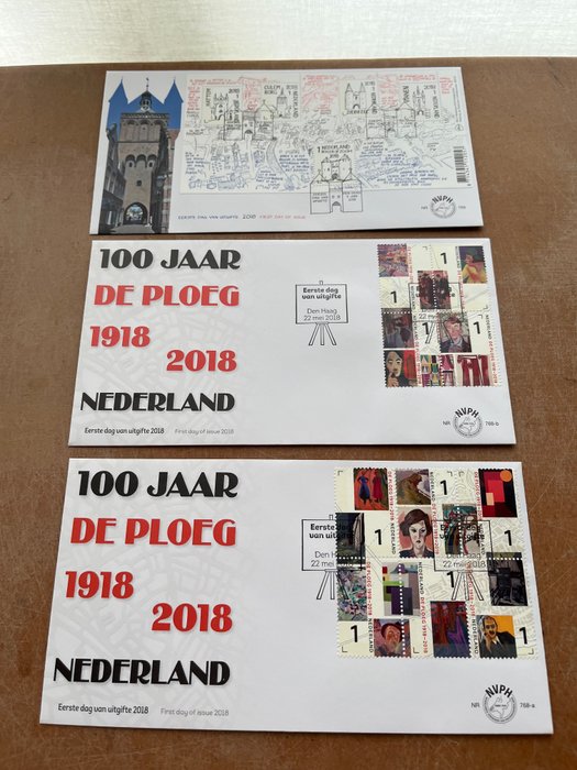 Holland 2018/2019 - 2x mængder FDC'er - NVPH E762A/796A