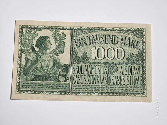 Tyskland. - 1000 Mark 1918 - Pick R134a  (Ingen mindstepris)