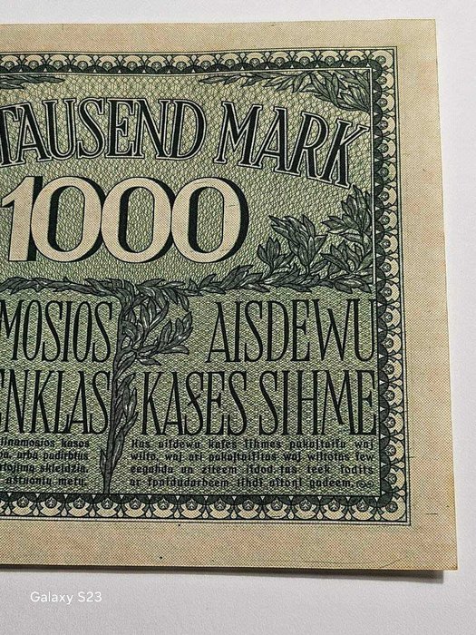 Tyskland. - 1000 Mark 1918 - Pick R134a  (Ingen mindstepris)