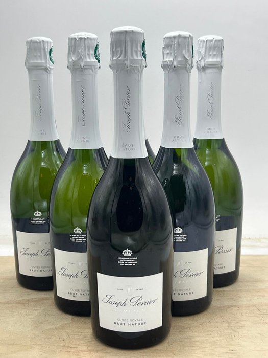 Joseph Perrier, Cuvée Royale - Champagne Brut Nature - 6 Flasker (0,75 L)