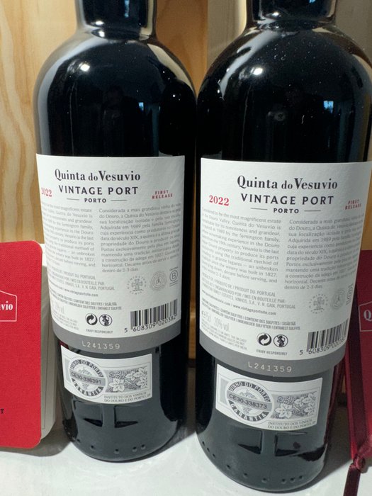 2022 Quinta do Vesúvio - Vintage Port -  Douro  - 2 Flasker (0,75 L)