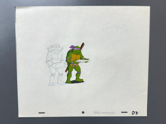 Murakami-Wolf-Swenson - 1 Original animationscelle og tegning - Teenage Mutant Ninja Turtles (1987/1996)