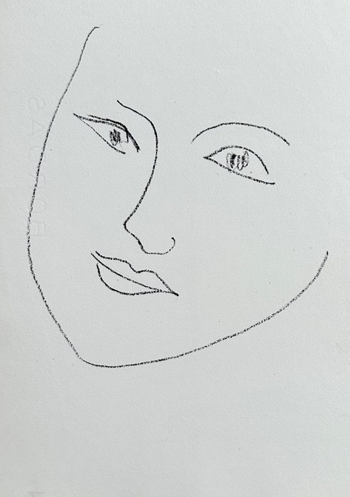 Henri Matisse (1869-1954) - Visage de femme