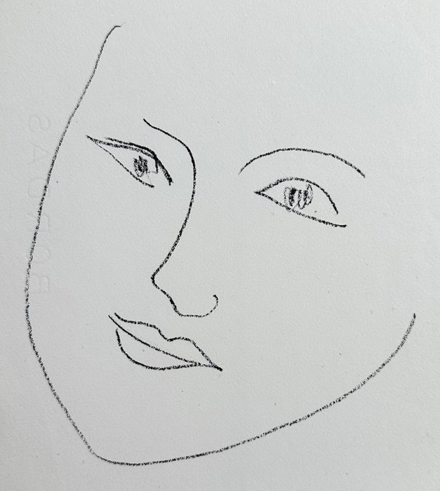 Henri Matisse (1869-1954) - Visage de femme