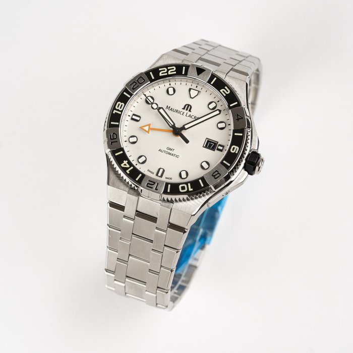 Maurice Lacroix - Aikon Venturer GMT Collection Brand New - Ingen mindstepris - AI6158-SS002-130-1-STL - Mænd - 2011-nu