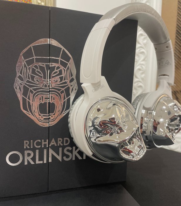 Richard Orlinski (1966) - Headphones Kong (silver chromed)