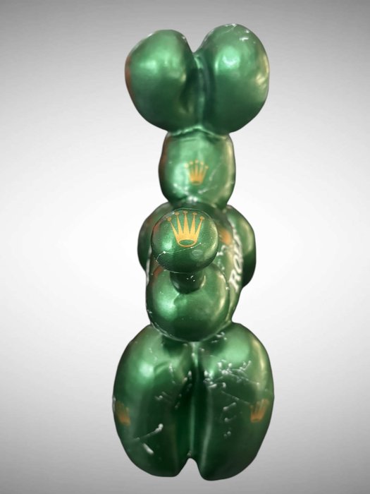 AmsterdamArts - Rolex metallic green balloon dog