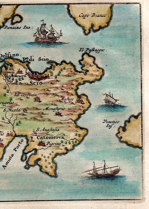 Grækenland - Chios; O Dapper - Eylant ou Isle de Scio - 1703