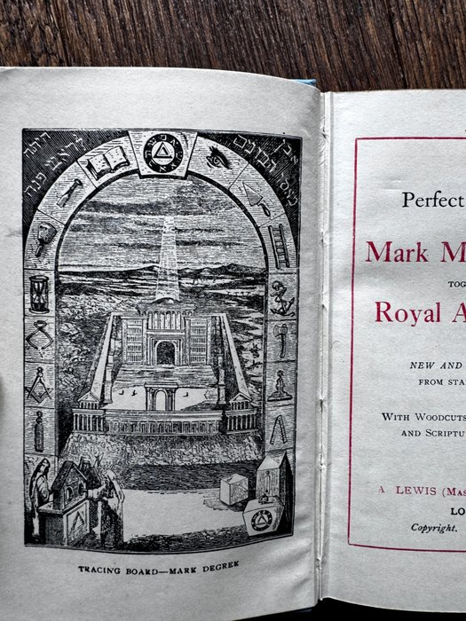 Privately Printed - Mark Master Mason Set 1936/ The Perfect Ceremonies/ T.K.Spencer Apron - 1936