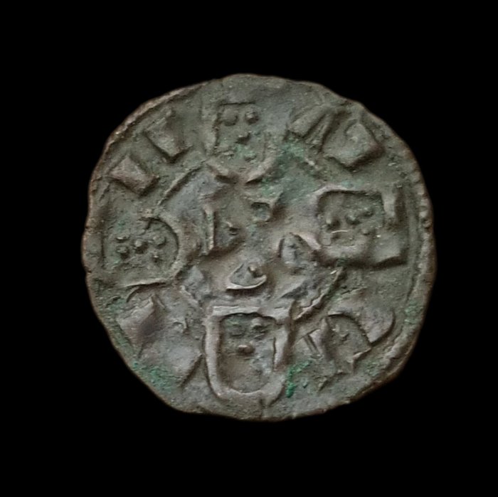 Portugal D Dinis I (1279-1325) Dinheiro - D  R€X PORTVGL / AL GA RB II  (Ingen mindstepris)