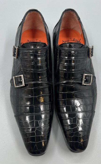 Santoni 5,5UK Alligator - No reserve price - Snøresko - Størelse: 40 (EU/IT) / 6 (UK) / 7 (US) - Ny og i æsken