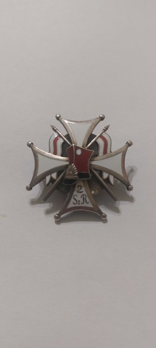 Polen - Badge - WW2 Polish Army 1939 Defensive War 2nd Light Cavalry Regiment badge - 20. - midt i (2. verdenskrig)