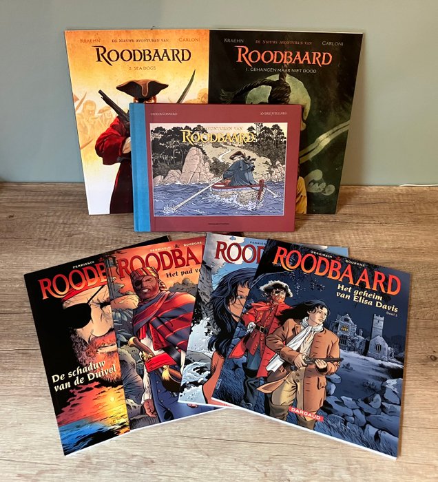 Roodbaard - 31 t.e.m 34 + De jonge jaren van Roodbaard 1  2 - + Extra Hardcover - 7 Album - Første udgave - 1999/2021