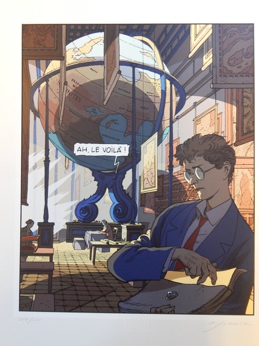 Schuiten François - 2 Silkscreen - De Duistere Steden - La Frontiere Invisible + certificaat - 2002