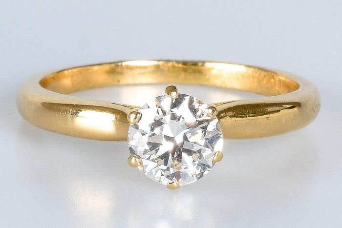 Ring - 18 kraat Hvidguld Diamant