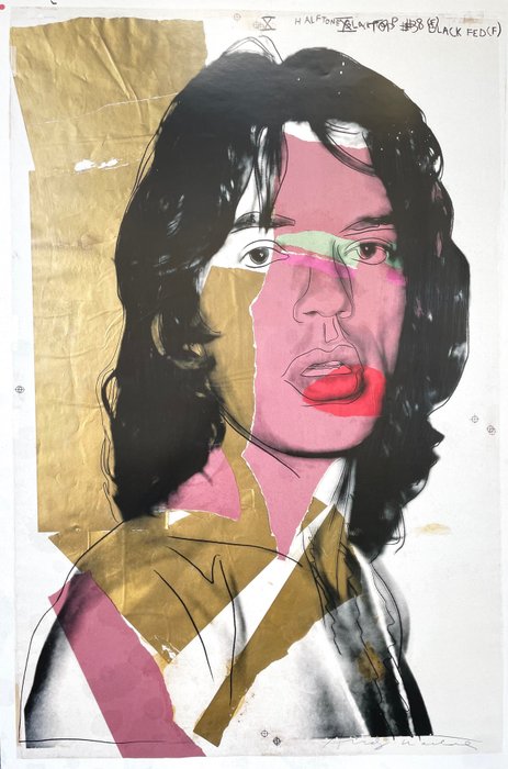 Andy Warhol, after - Mick Jagger - Mumok licensed offset print - 2000'erne