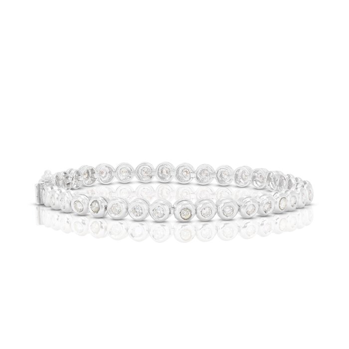 Armbånd - 18 kraat Hvidguld -  108ct tw Diamant (Natur)