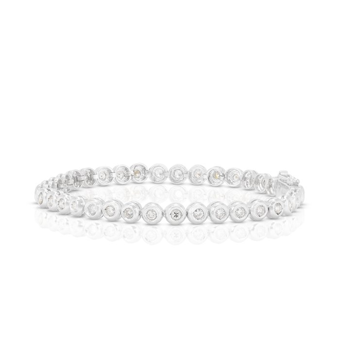 Armbånd - 18 kraat Hvidguld -  108ct tw Diamant (Natur)