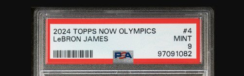 2024 Topps Now Olympic Games LeBron James #4 PSA 9 - 1 Graded card