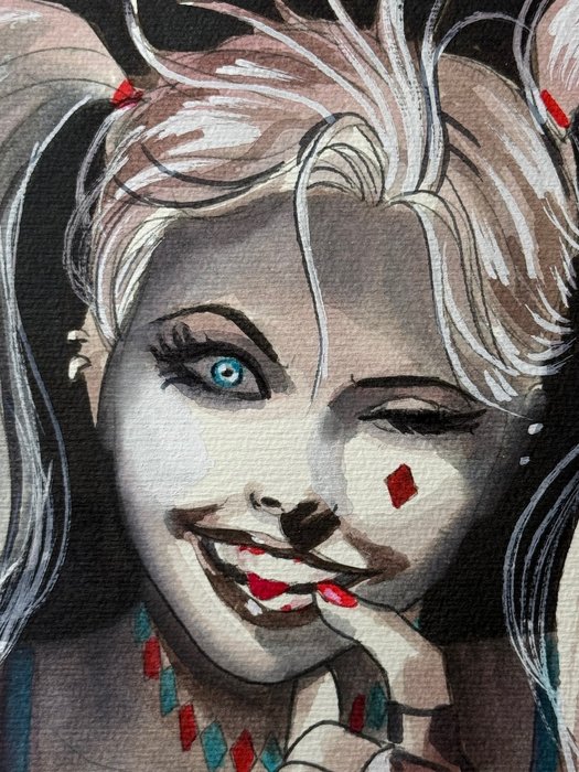 Candita Giuseppe - 1 Original colour drawing - Harley Quinn - I’m not crazy!?