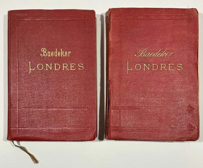 Karl Baedeker - Two Baedeker London Travel Guides - 1881-1913