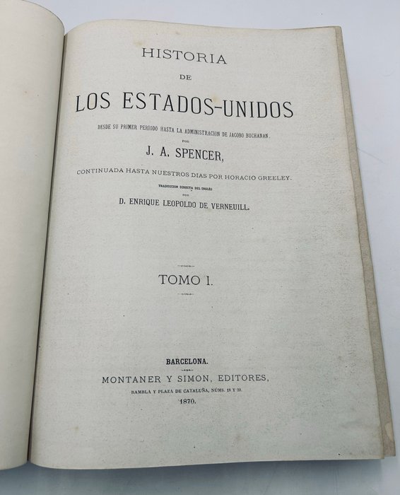 J A Spencer Horace Greeley - Historia de los Estados Unidos - 1870