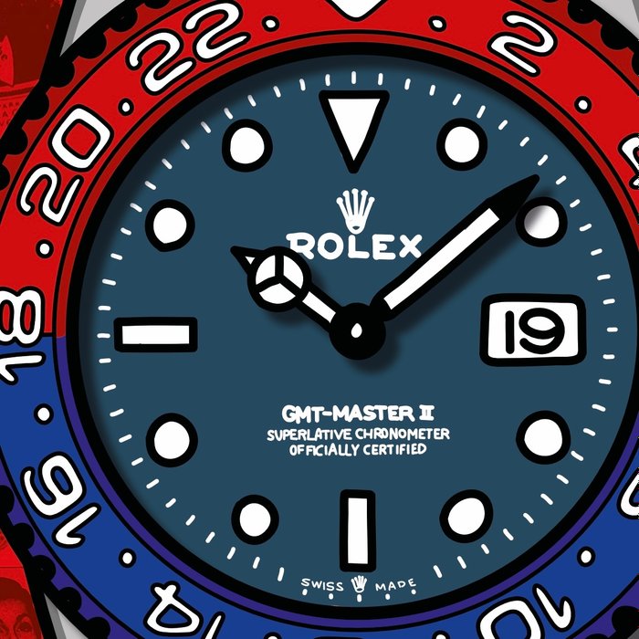 Louis Michel Krüger (1997) - PEPSI‘S ROLEX (RED) (3D-Artwork)