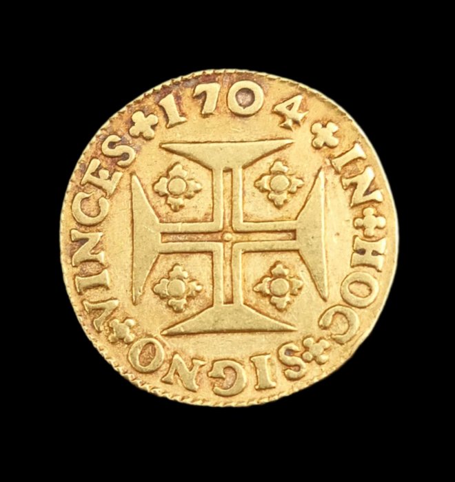 Portugal. D. Pedro II (1683-1706). Quartinho (1.200 Reis) 1704 - Lisboa - Escassa