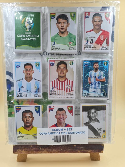 Panini - Copa America Brasil 2019 - 1 Empty album + complete loose sticker set