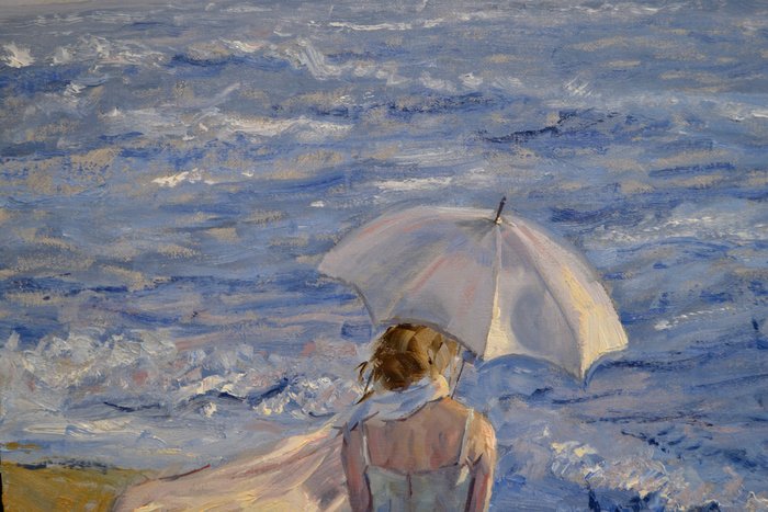 Chris van Dijk  (1952) Impressionist - " Brise marine"