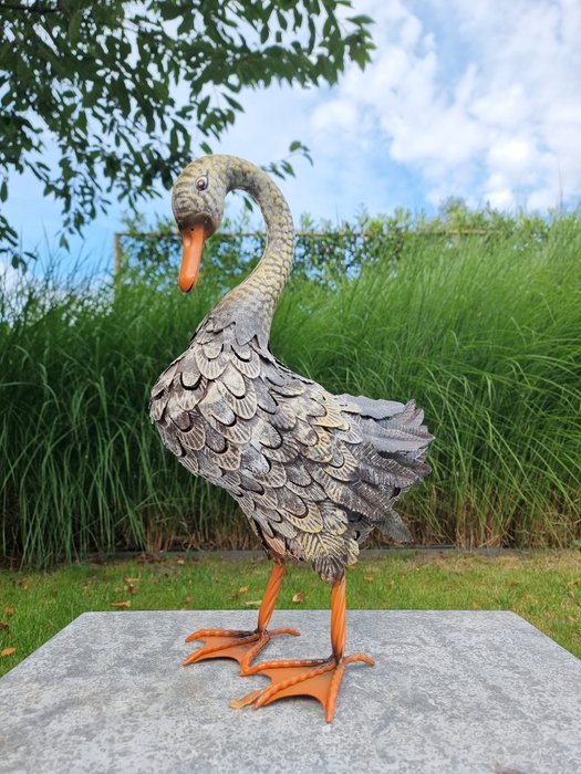 Statuette - Lifelike Duck - Metal