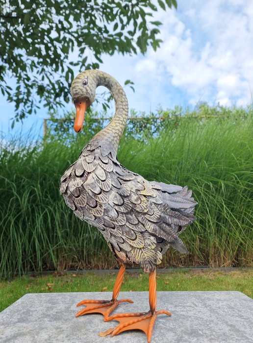 Statuette - Lifelike Duck - Metal