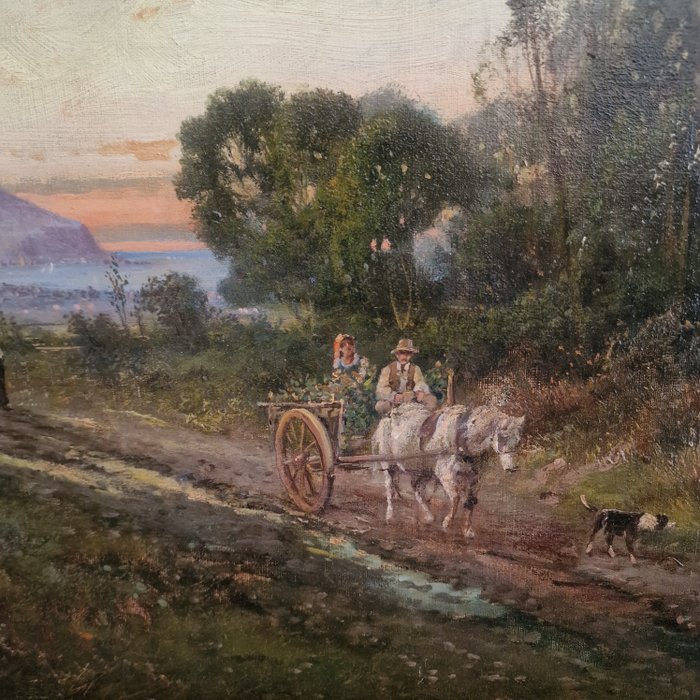 Rocco LENTINI (1858-1943) - Paesaggio nei pressi di Palermo