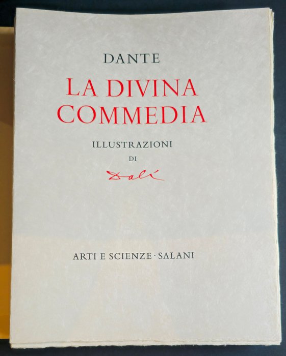 Salvador Dali (1904-1989) - La Divina Comedia de Dante. Poemas completos y dos caratulas del Infierno de Dante