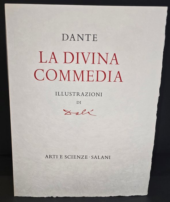 Salvador Dali (1904-1989) - La Divina Comedia de Dante. Poemas completos y dos caratulas del Infierno de Dante